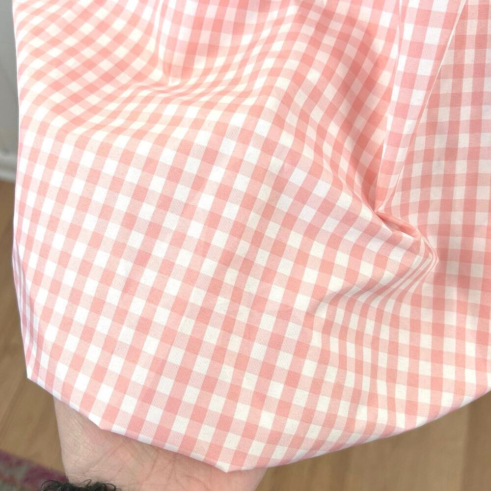 1.STATE Pink Gingham Bubble Hem Dress NWT Size 0 Coquette Cottagecore - Picture 2 of 8